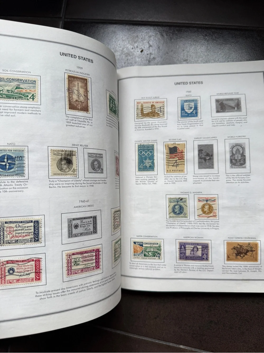 HE Harris Freedom III Stamp Album United States Collecting Stamps Homeschool
